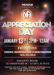 NA Appreciation Day Event Flyer